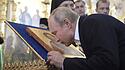 Russischer Präsident besucht Kloster