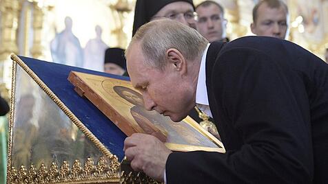 Russlands Staatschef Wladimir Putin lässt kaum einen Kirchenfeiertag aus