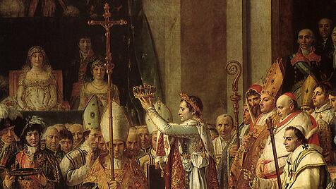 Napoleon krönt sich und Josephine in der Kathedrale Notre-Dame