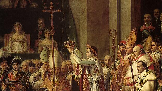 Napoleon krönt sich und Josephine in der Kathedrale Notre-Dame