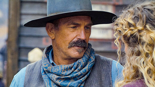Kevin Costner and Abbey Lee