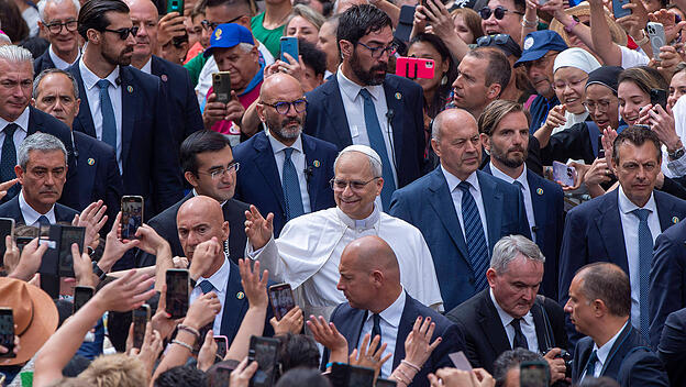 Papst Leo in Castel Gandolfo