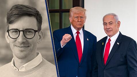 Redakteur Sebastian Ostritsch, Donald Trump, Benjamin Netanjahu