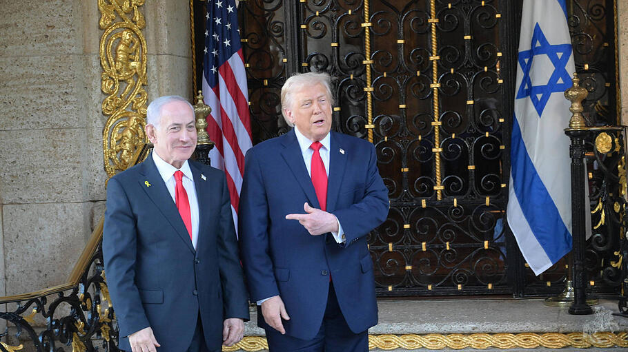 Israels Premier Benjamin Netanjahu US-Pr&auml;sident Donald Trump