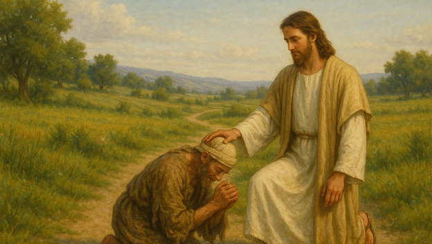 Aussätziger und Jesus
