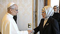 Papst Leo und Emine Erdogan