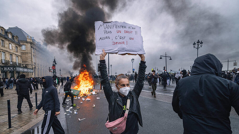 Demonstrationen Bordeaux