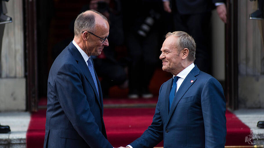 Friedrich Merz Meets PM Donald Tusk In Warsaw, Poland - 07 May 2025