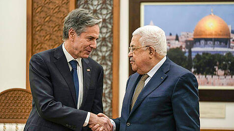 Antony Blinken trifft Mahmoud Abbas
