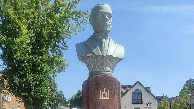 Gedenkstele für den litauischen Politiker Petras Klimas