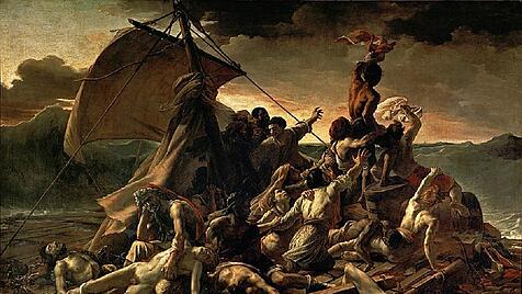 "Das Floß der Medusa" von Théodore Géricault, 1819.
