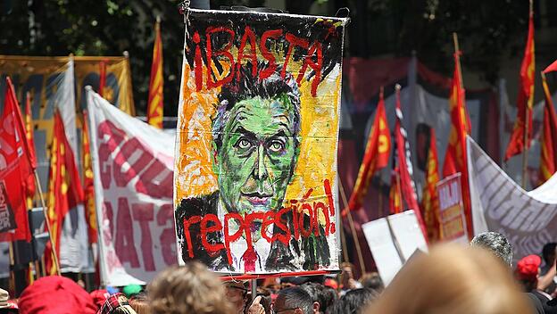 Protest gegen Rentenreform in Argentinien