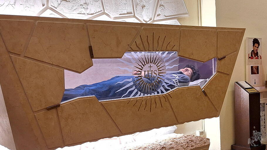 Der Schrein des Hl. Carlo Acutis in Assisi.