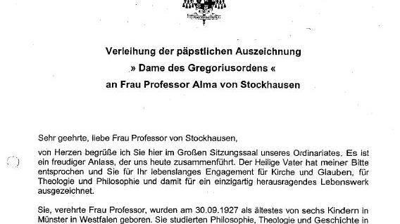 Laudatio Erzbischof Zollitsch