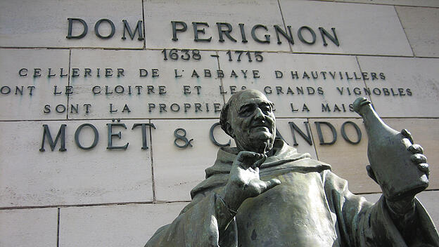 Der Mönch Dom Perignon in Moet et Chandon in Frankreich