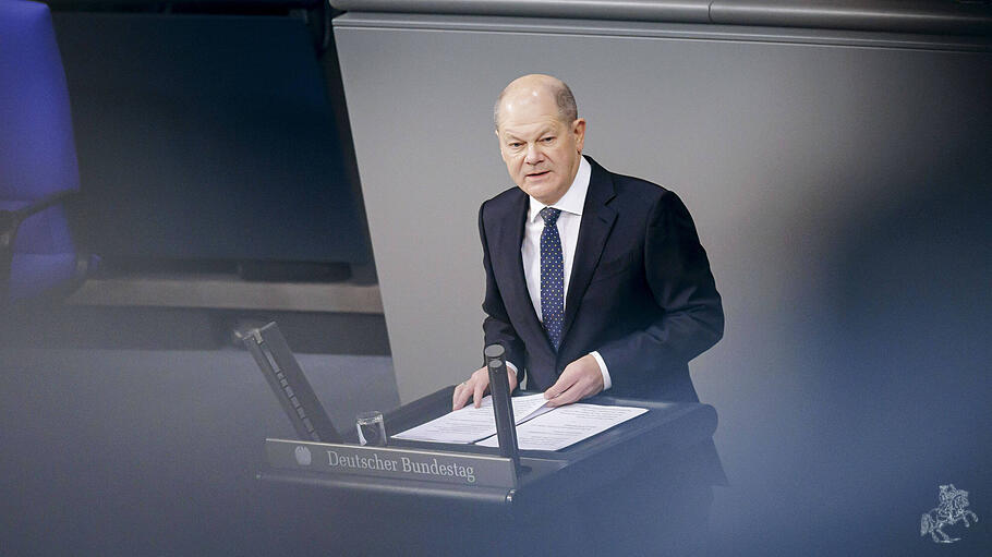 Regierungserkl&auml;rung zur Haushaltslage durch Bundeskanzler Olaf Scholz