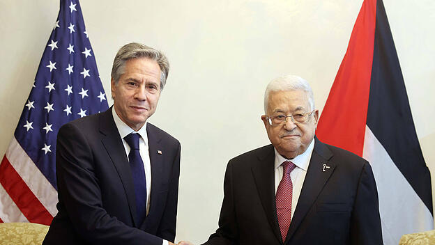 US-Außenminister Antony Blinken und Palästinenserpräsident Mahmud Abbas
