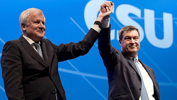 Horst Seehofer und Markus Söder - CSU-Parteitag