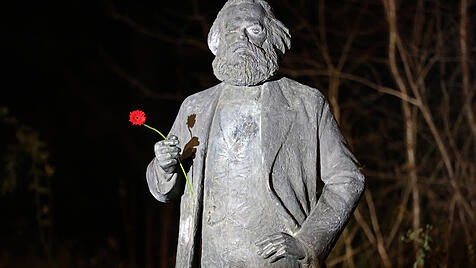 Karl-Marx-Statue in Neubrandenburg
