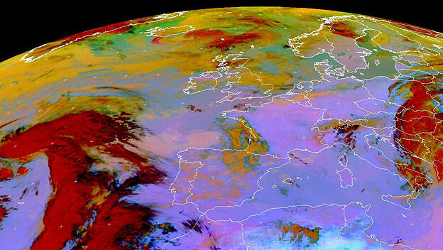 Satellitenbild von Europa