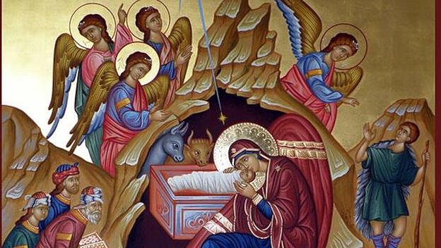 Ikone Weihnachtsgeschichte