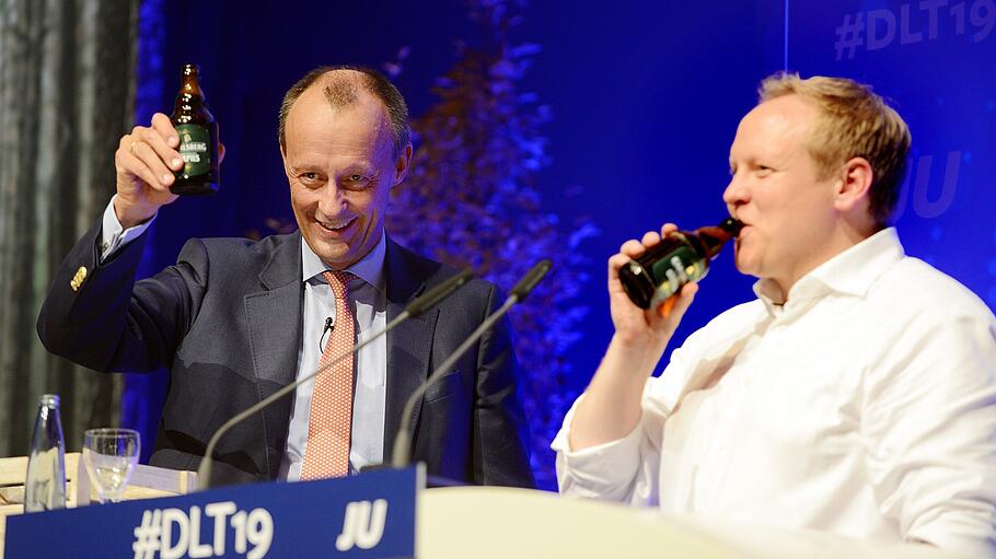 Friedrich Merz und Tilman Kuban beim Deutschlandtag  der Jungen Union