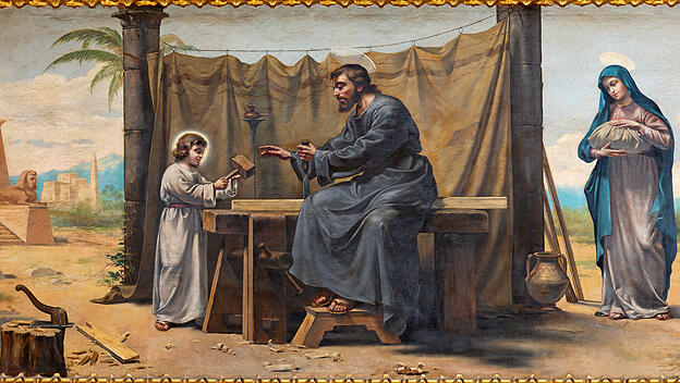 Heiliger Josef mit Jesus und Maria