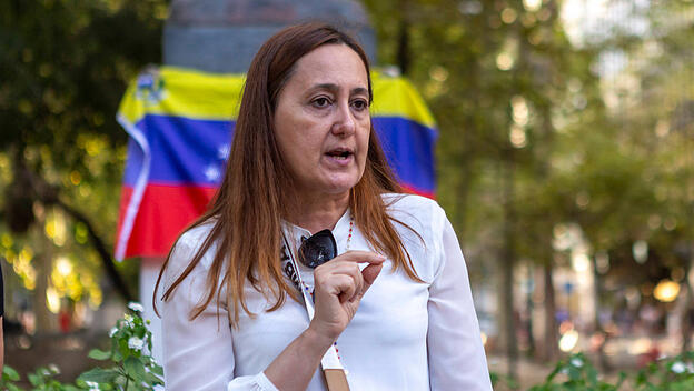 Oppositionsführerin Corina Machado