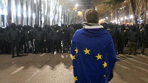 Proteste gegen die Regierung in Georgien