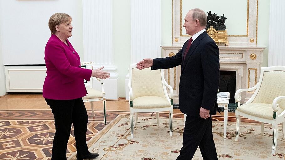Merkel bei Putin in Moskau