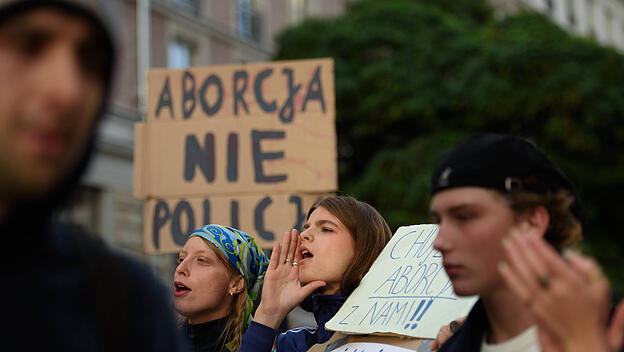 Demonstration in Warschau