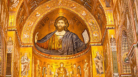 Apsismosaik in der Kathedrale von Monreale