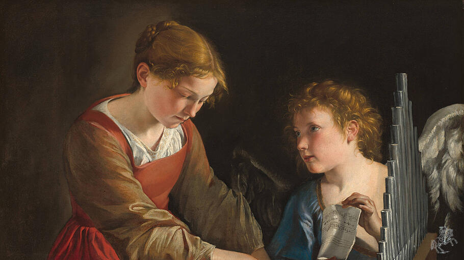 Orazio Gentileschi & Giovanni Lanfranco: Die heilige Cäcilia mit dem Engel (1617 bis 1618 und 1621 bis 1627)