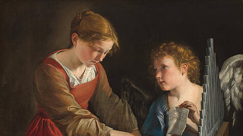 Orazio Gentileschi & Giovanni Lanfranco: Die heilige Cäcilia mit dem Engel (1617 bis 1618 und 1621 bis 1627)