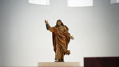 Christus Salvator 1634, Moritzkirche Augsburg Christus Salvator 1634, Moritzkirche Augsburg Copyright: xZoonar.com/HGVor