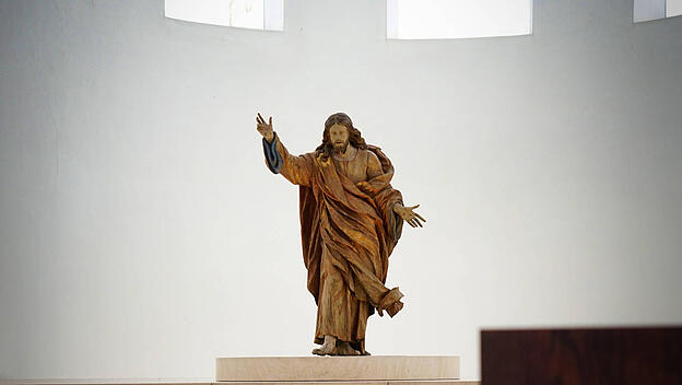 Christus Salvator 1634, Moritzkirche Augsburg Christus Salvator 1634, Moritzkirche Augsburg Copyright: xZoonar.com/HGVor