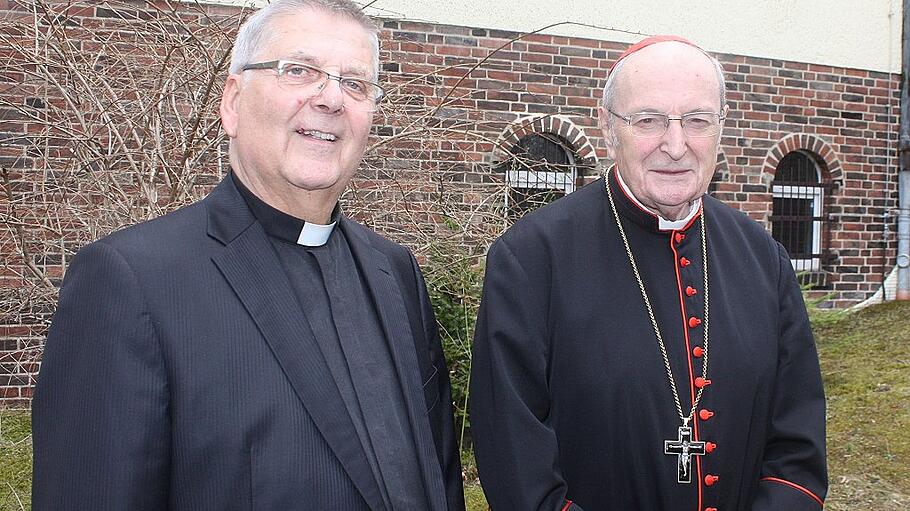 Pfarrer Josef Rudolf mit dem 2017 verstorbenen Kardinal Joachim Meisner