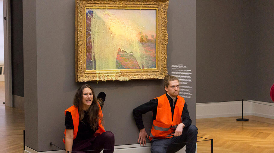 Anschlag auf Monet-Bild