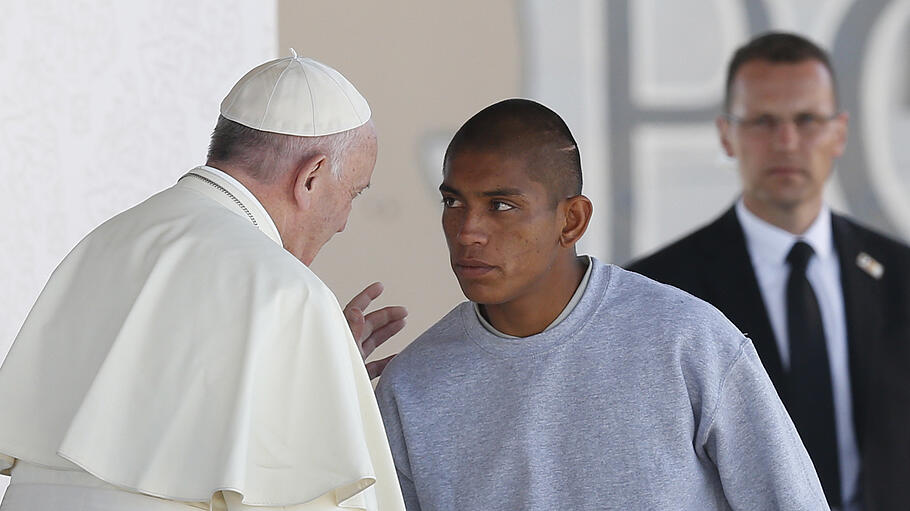Papst Franziskus im Gefängnis in Ciudad Juarez