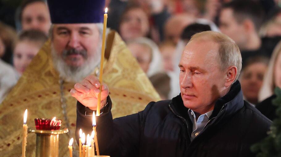 Putin mit Kerze