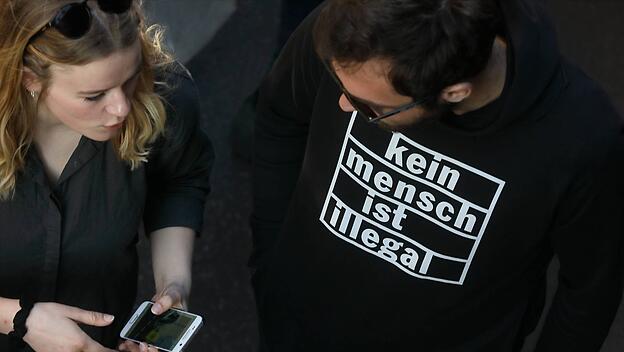 Demonstration gegen Abschiebungen