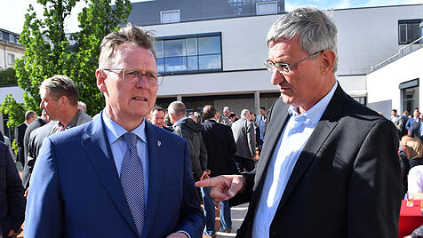 Thüringens Ministerpräsident Bodo Ramelow und Bernd Riexinger