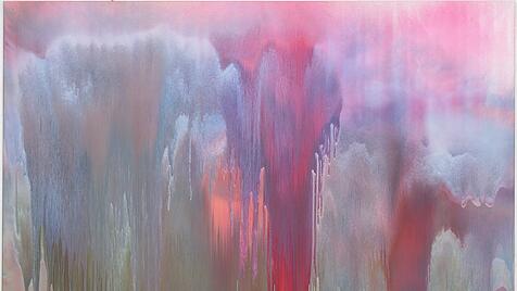 Katharina Grosse, o. T., 2000, Acryl auf Leinwand, 216 x 314 cm &copy; The Scharf Collection