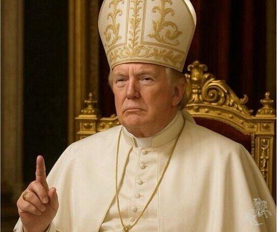 Donald Trump als Papst