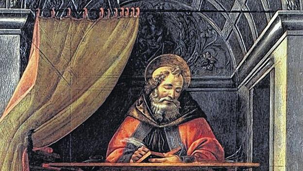 Der heilige Augustinus, gemalt von Sandro Botticelli, 1480.