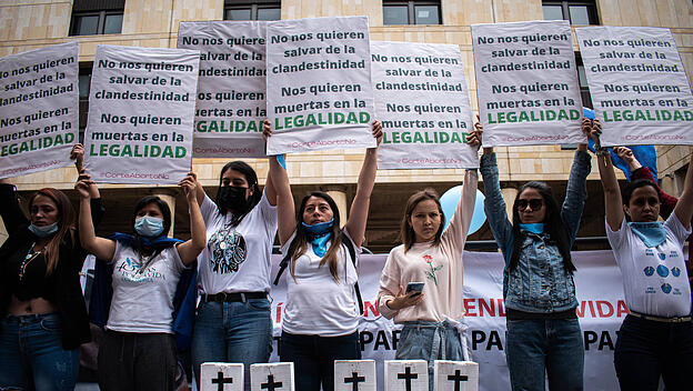 Pro Life Demo in Bogota