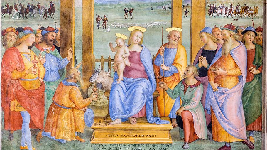 Fresko von Pietro Perugino