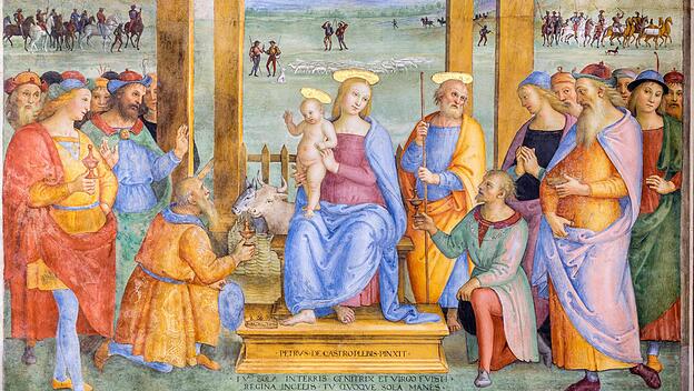Fresko von Pietro Perugino