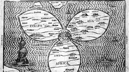 Eine &bdquo;Kleeblatt-Karte&ldquo; des Heiligen Landes