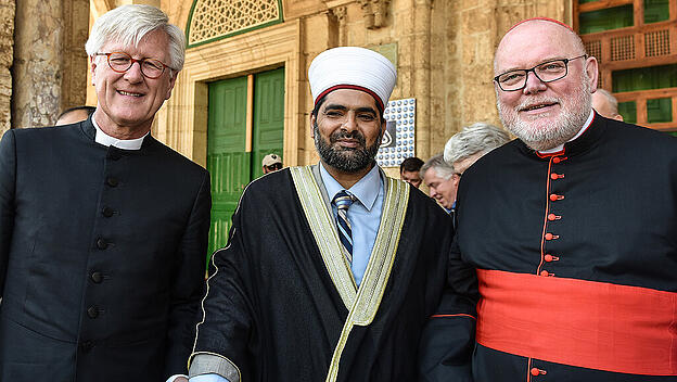 Heinrich Bedford-Strohm, Omar Awadallah Kiswan und Reinhard Marx